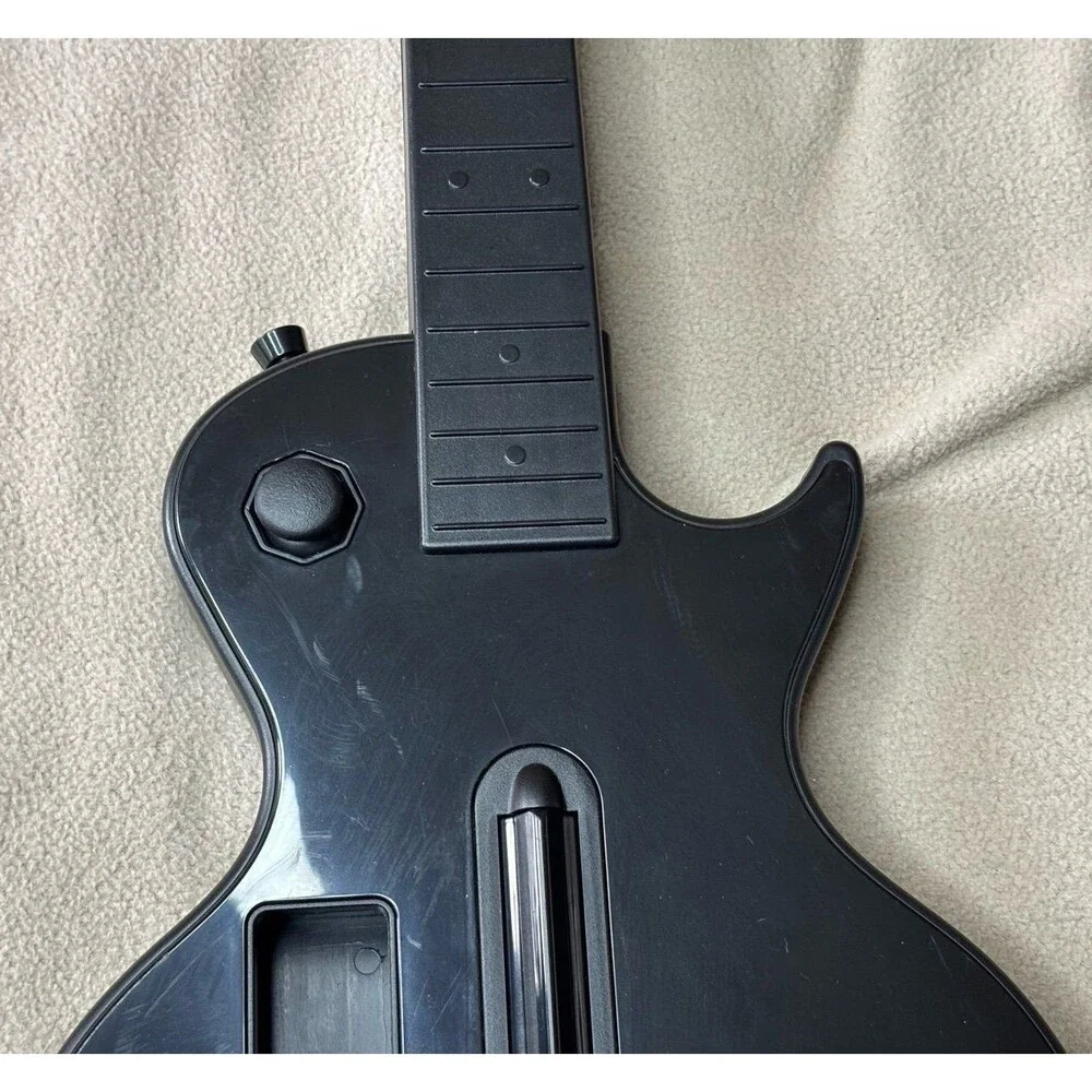 Guitar Hero Wireless Gibson Les Paul Black Nintendo Wii Wii-033 Tested & Working